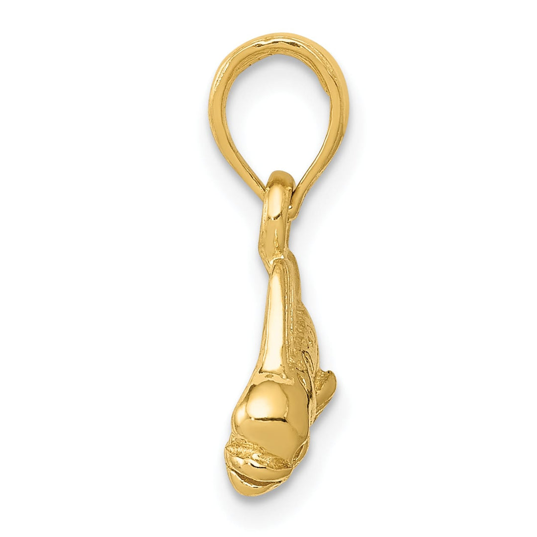 10K Yellow Gold Mahi Mahi Fish Pendant