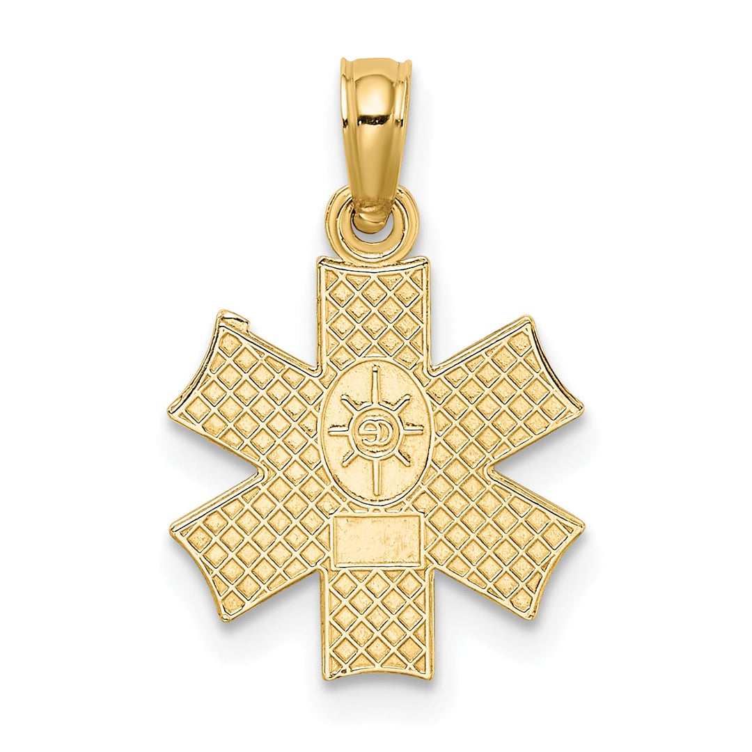 10K Yellow Gold Medical Symbol Pendant