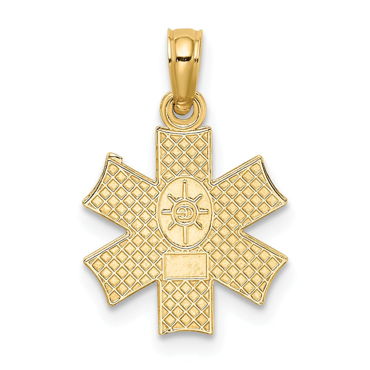 10K Yellow Gold Medical Symbol Pendant