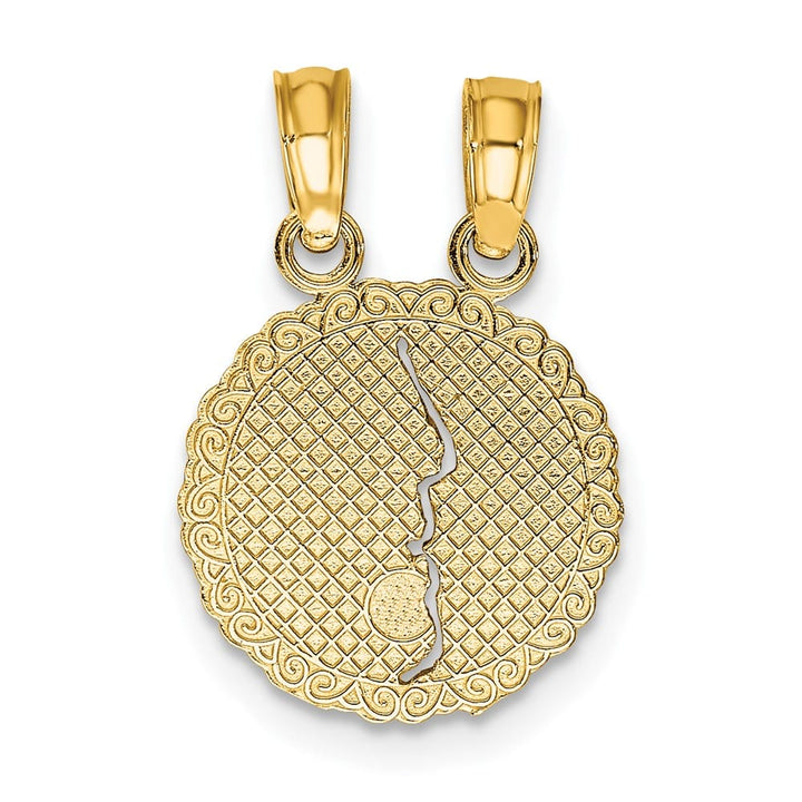 10K Yellow Gold Medium Best Friends Forever 2-Piece Pendant