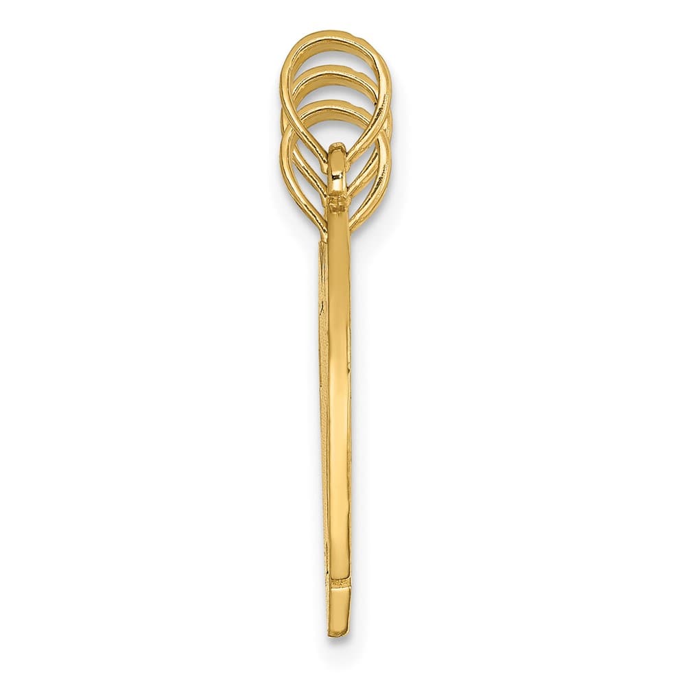 10K Yellow Gold Medium Big Sis / MOM / Lil Sis 3-Piece Charm