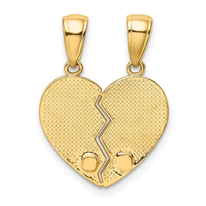 10K Yellow Gold Medium Big Sister / Little Sister 2-Piece Charm