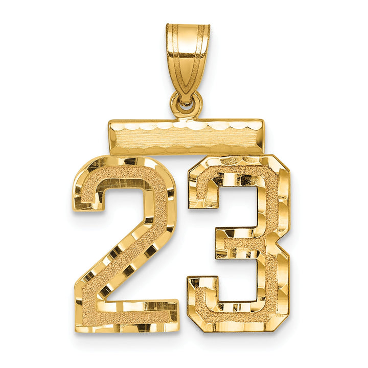 10K Yellow Gold Medium D.C. Number 23 Charm