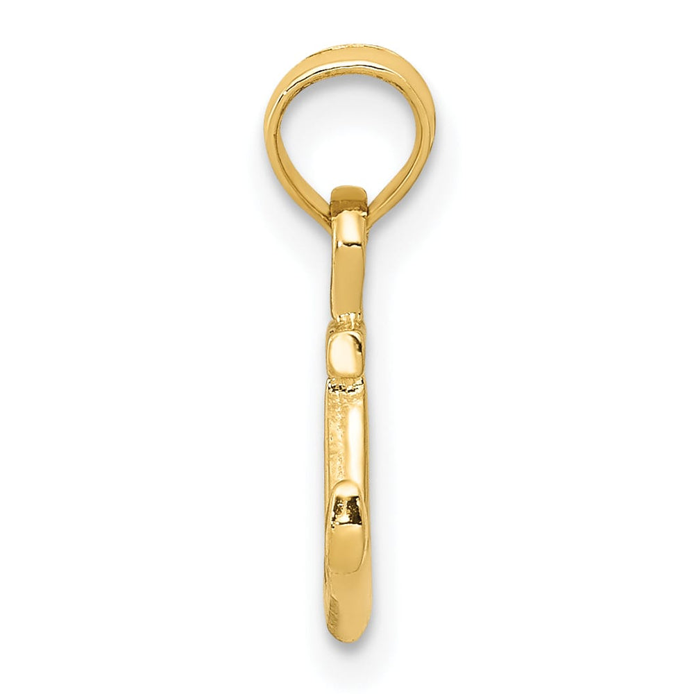 10K Yellow Gold Mini Anchor Pendant