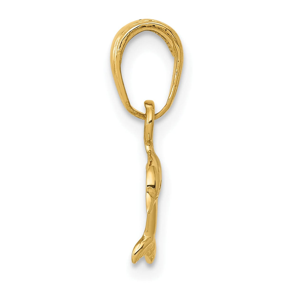 10K Yellow Gold Mini Dolphin Pendant