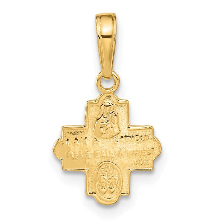 10K Yellow Gold Miniature Four Way Medal
