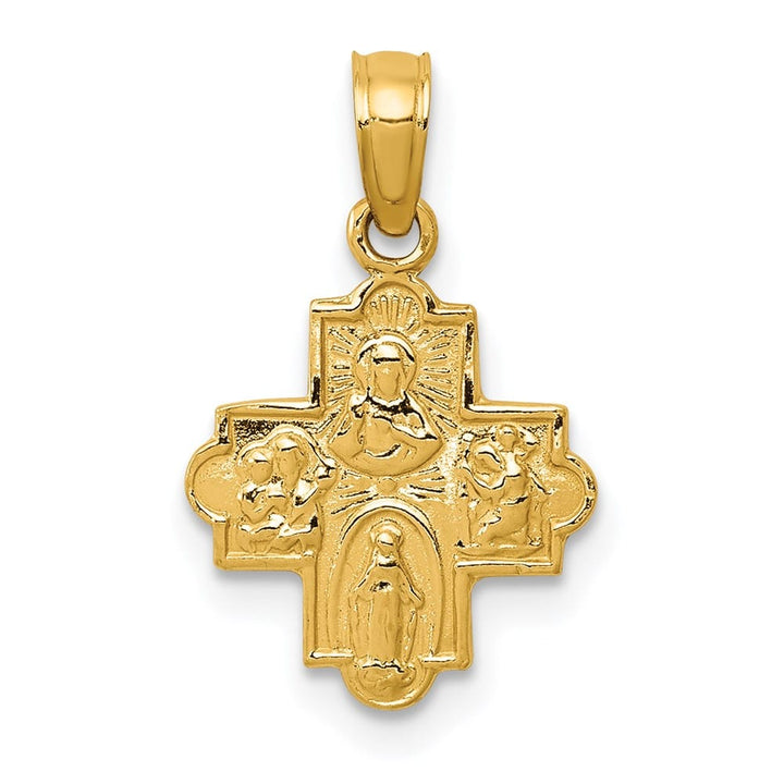10K Yellow Gold Miniature Four Way Medal