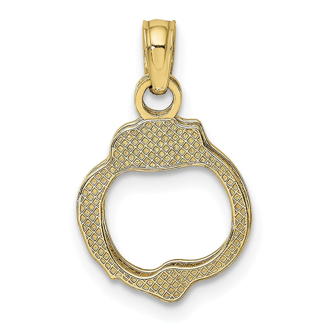 10K Yellow Gold Moveable Handcuffs Charm