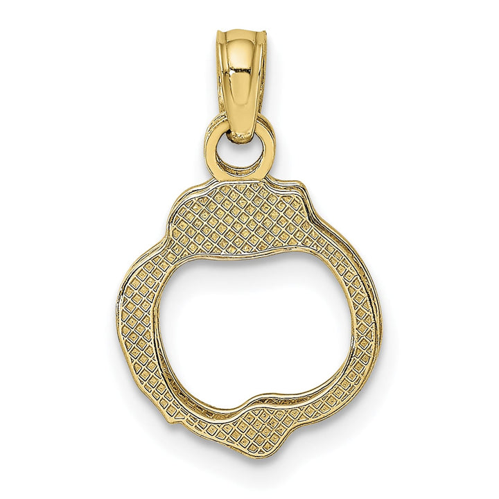 10K Yellow Gold Moveable Handcuffs Charm