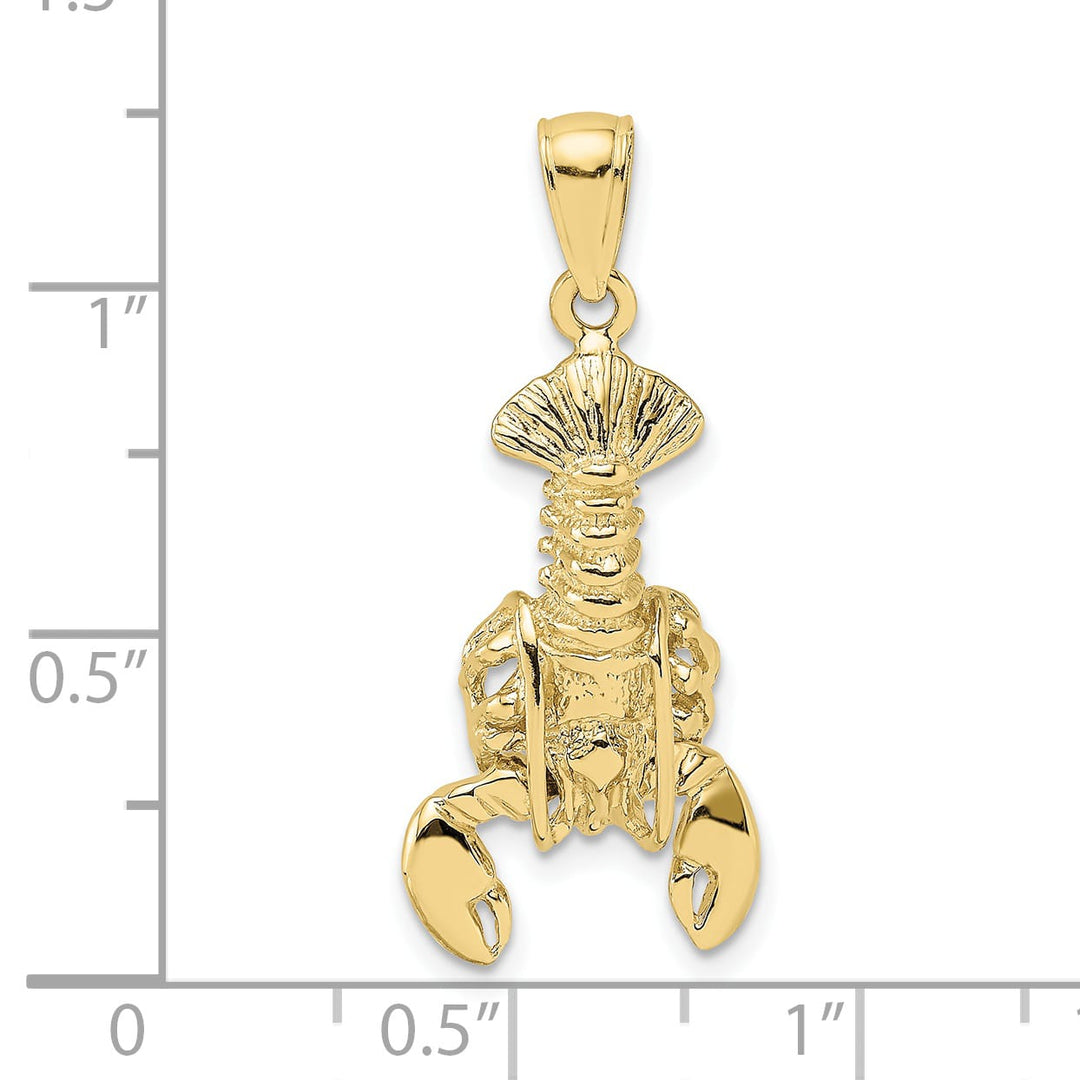 10K Yellow Gold Moveable Lobster Charm