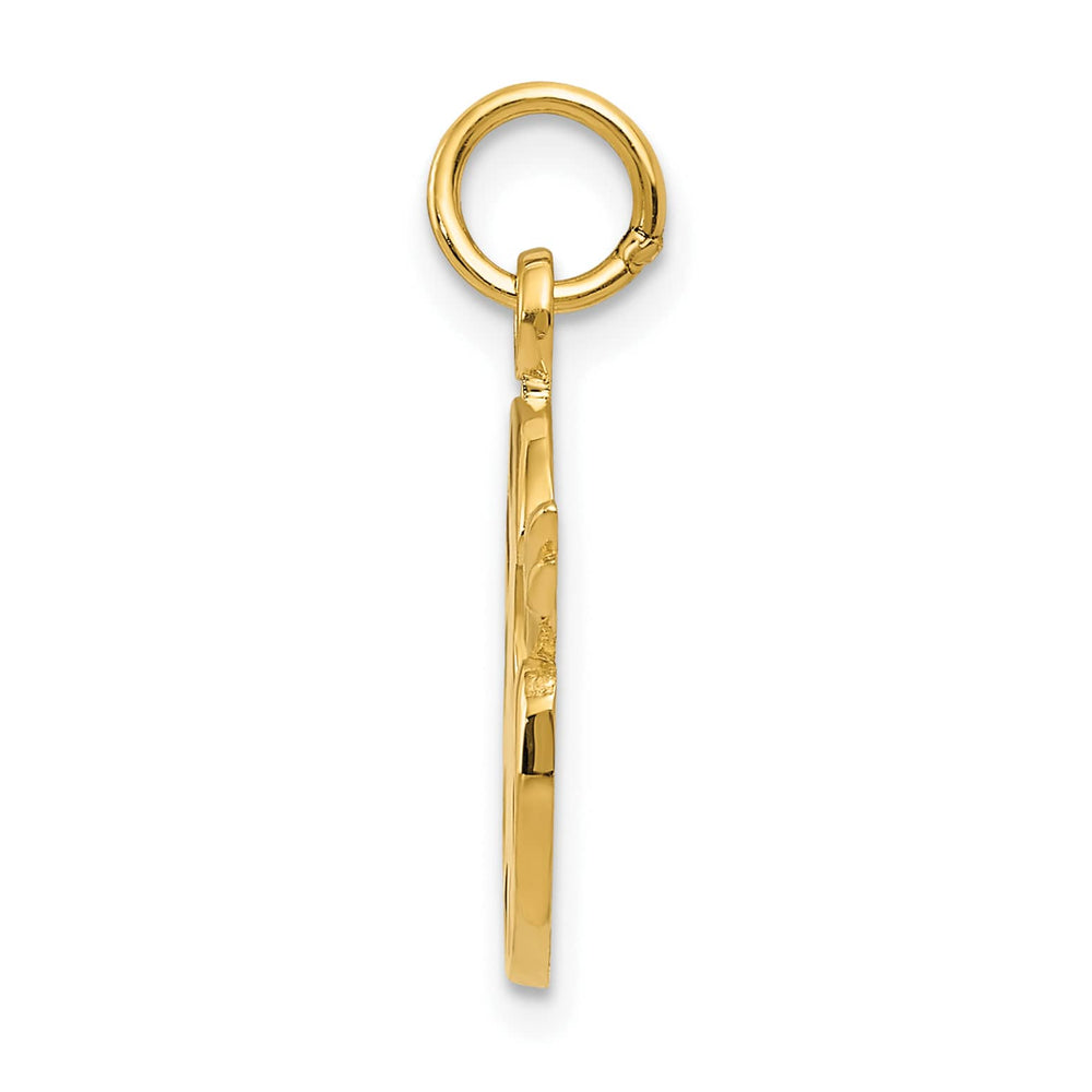 10K Yellow Gold Multi-color Enameled Artists Palette Charm