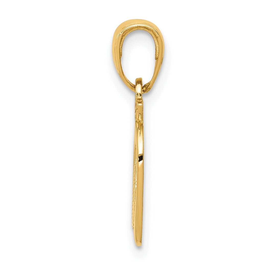 10K Yellow Gold New York Skyline in Apple Pendant