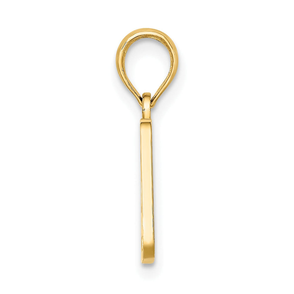 10K Yellow Gold OBX North Carolina License Plate Charm