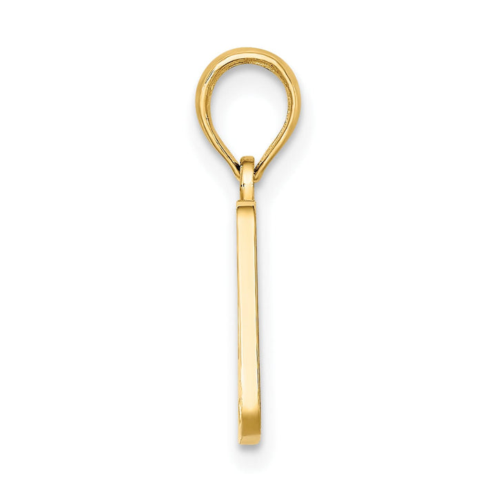 10K Yellow Gold OBX North Carolina License Plate Charm
