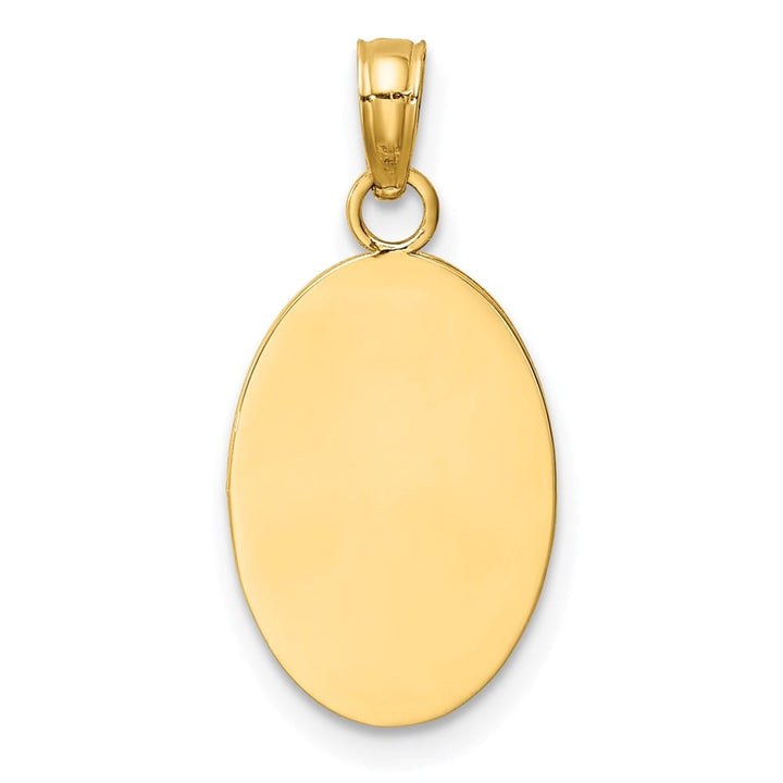 10K Yellow Gold Oval St. Christopher 15.06 mm x 10.44 mm Medal