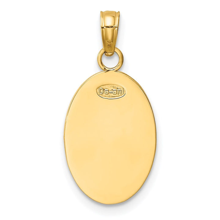 10K Yellow Gold Oval St. Christopher 15.06 mm x 10.44 mm Medal