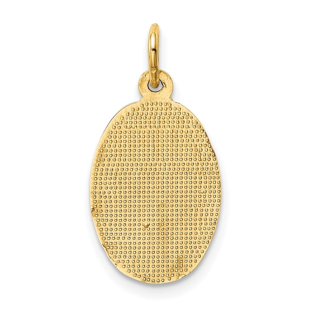 10K Yellow Gold Oval St. Christopher 15.35 mm x 10.44 mm Medal
