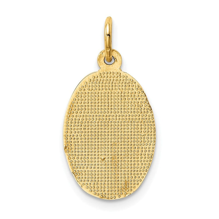 10K Yellow Gold Oval St. Christopher 15.35 mm x 10.44 mm Medal