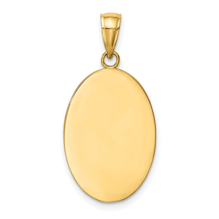 10K Yellow Gold Oval St. Christopher 21.63 mm x 14.48 mm Medal