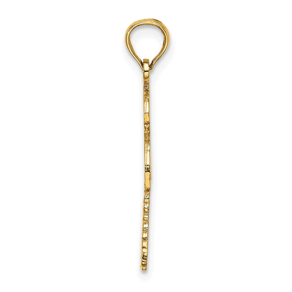 10K Yellow Gold Palm Tree with Cactus Charm