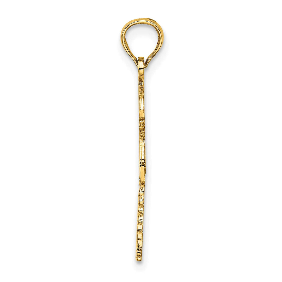 10K Yellow Gold Palm Tree with Cactus Charm