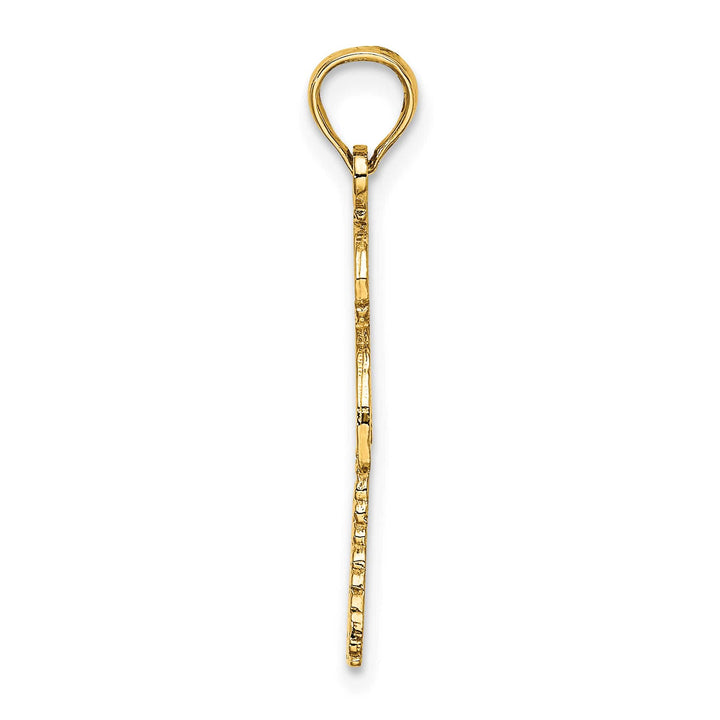 10K Yellow Gold Palm Tree with Cactus Charm
