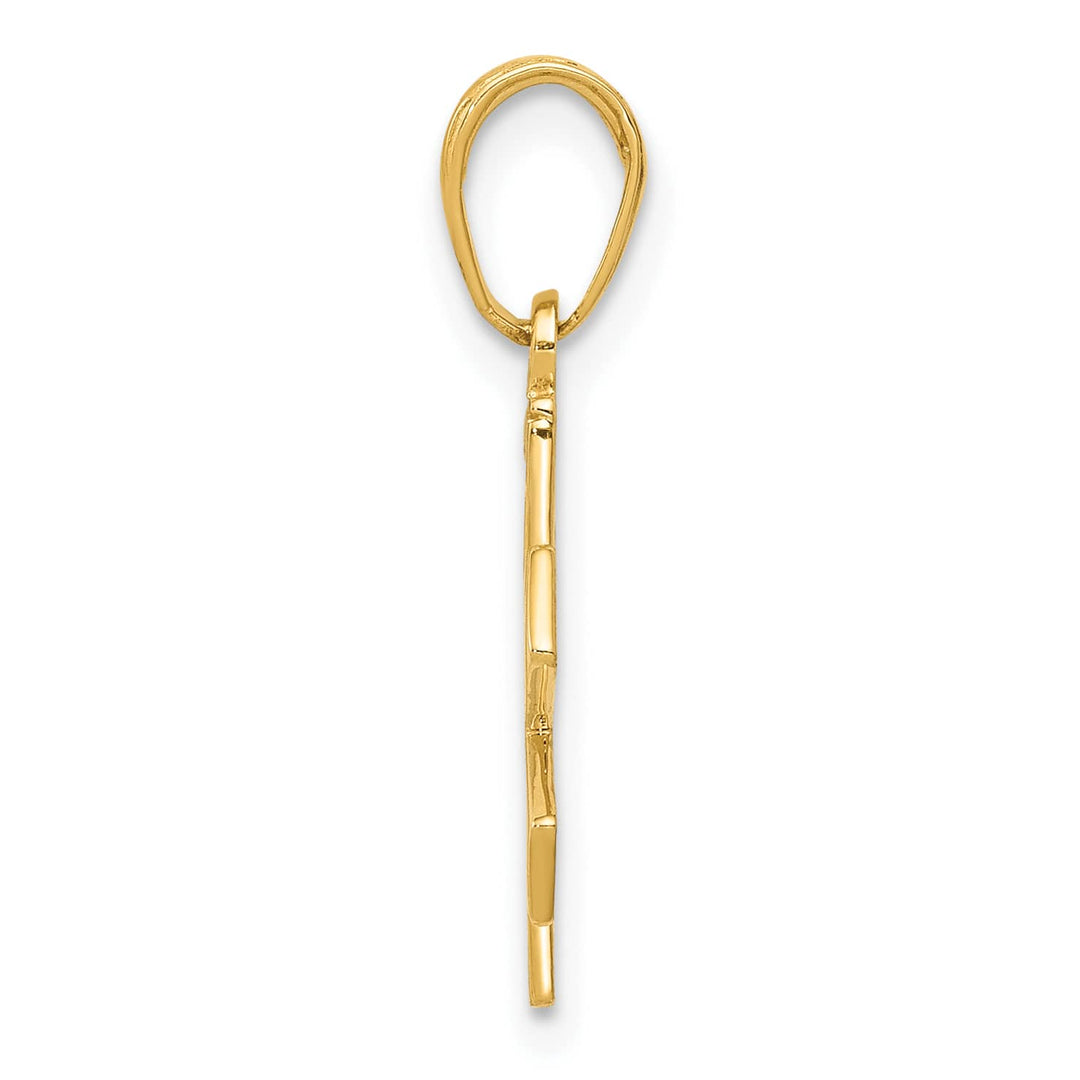 10K Yellow Gold Paramedic/EMT Symbol Pendant