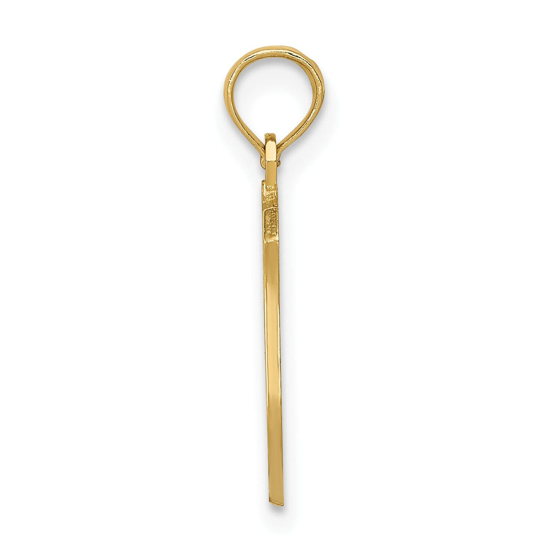 10K Yellow Gold Police Badge Pendant