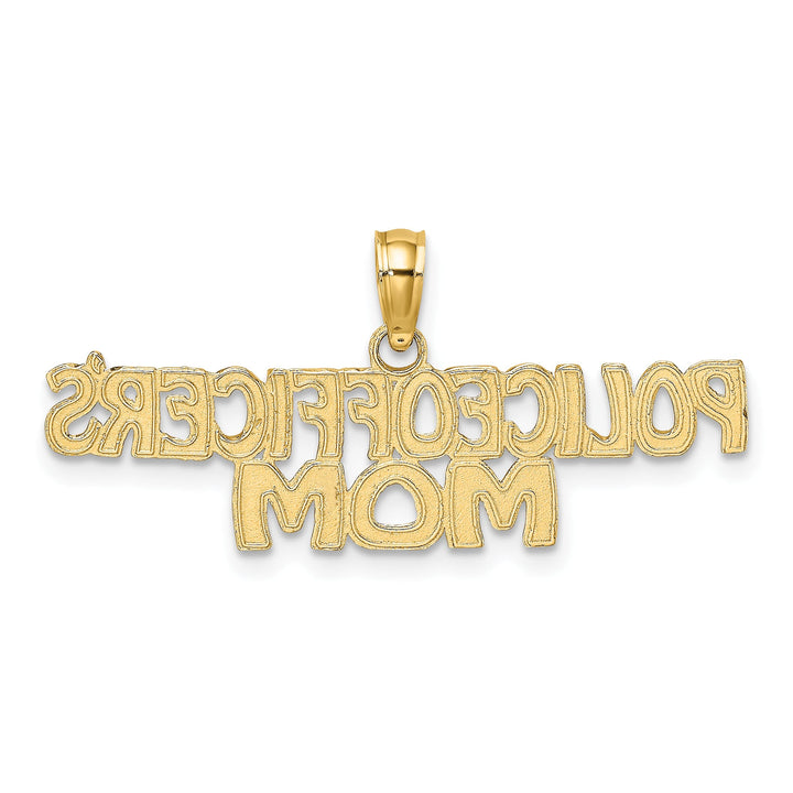 10K Yellow Gold Police OFFICER'S MOM Charm