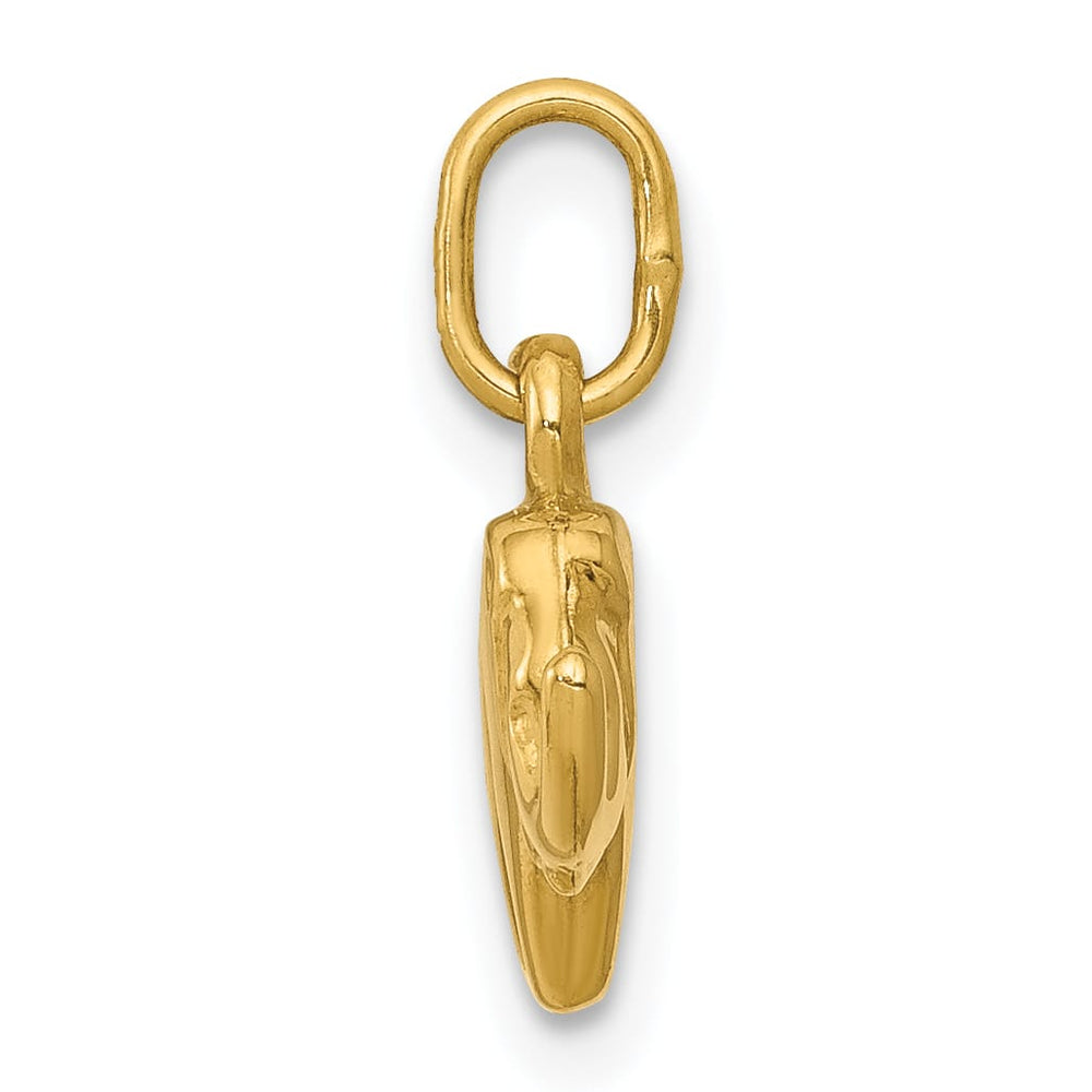 10K Yellow Gold Polished 3-D Elephant Charm