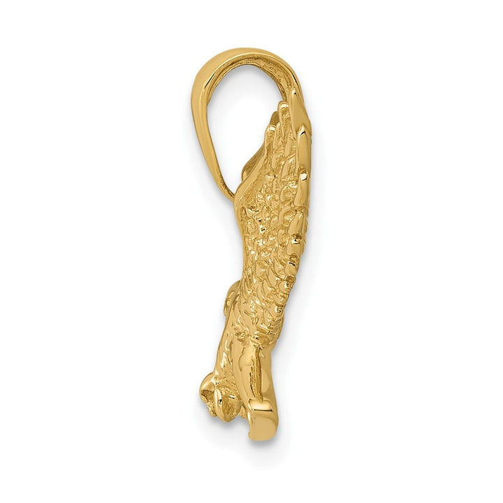 10K Yellow Gold Polished 3-D Extra Large Eagle Charm
