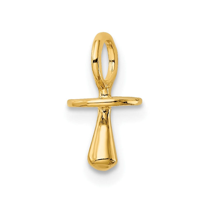 10K Yellow Gold Polished 3-D Medium Pacifier Charm