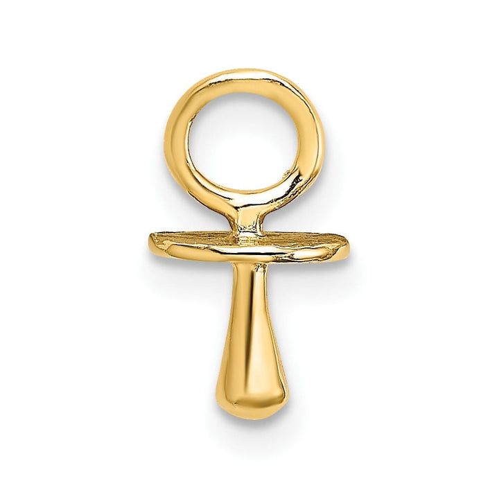 10K Yellow Gold Polished 3-D Medium Pacifier Charm