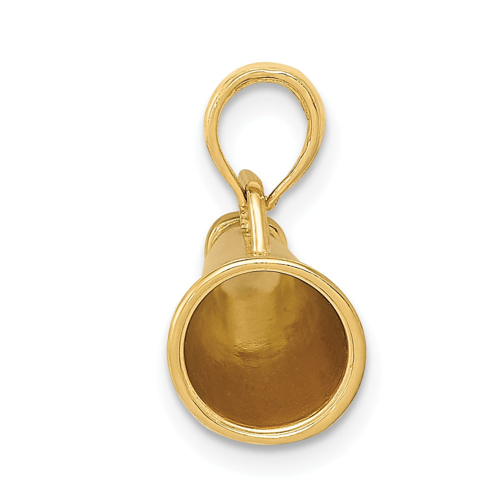10K Yellow Gold Polished 3-D Megaphone Pendant