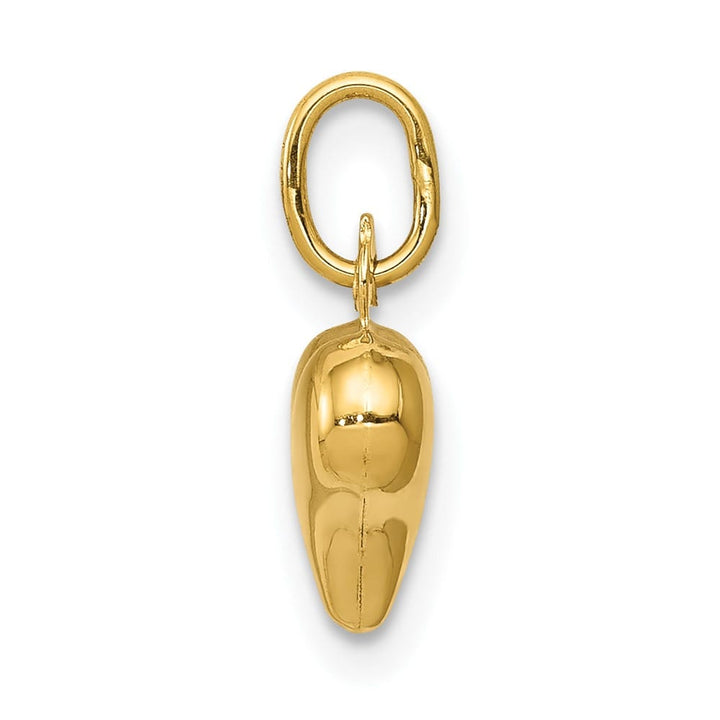 10K Yellow Gold Polished 3-D Small Puffed Heart Charm