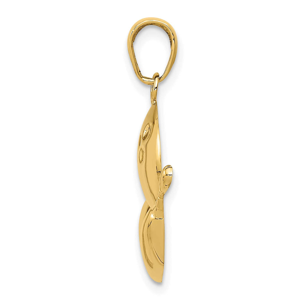 10K Yellow Gold Polished Bowling Theme Charm