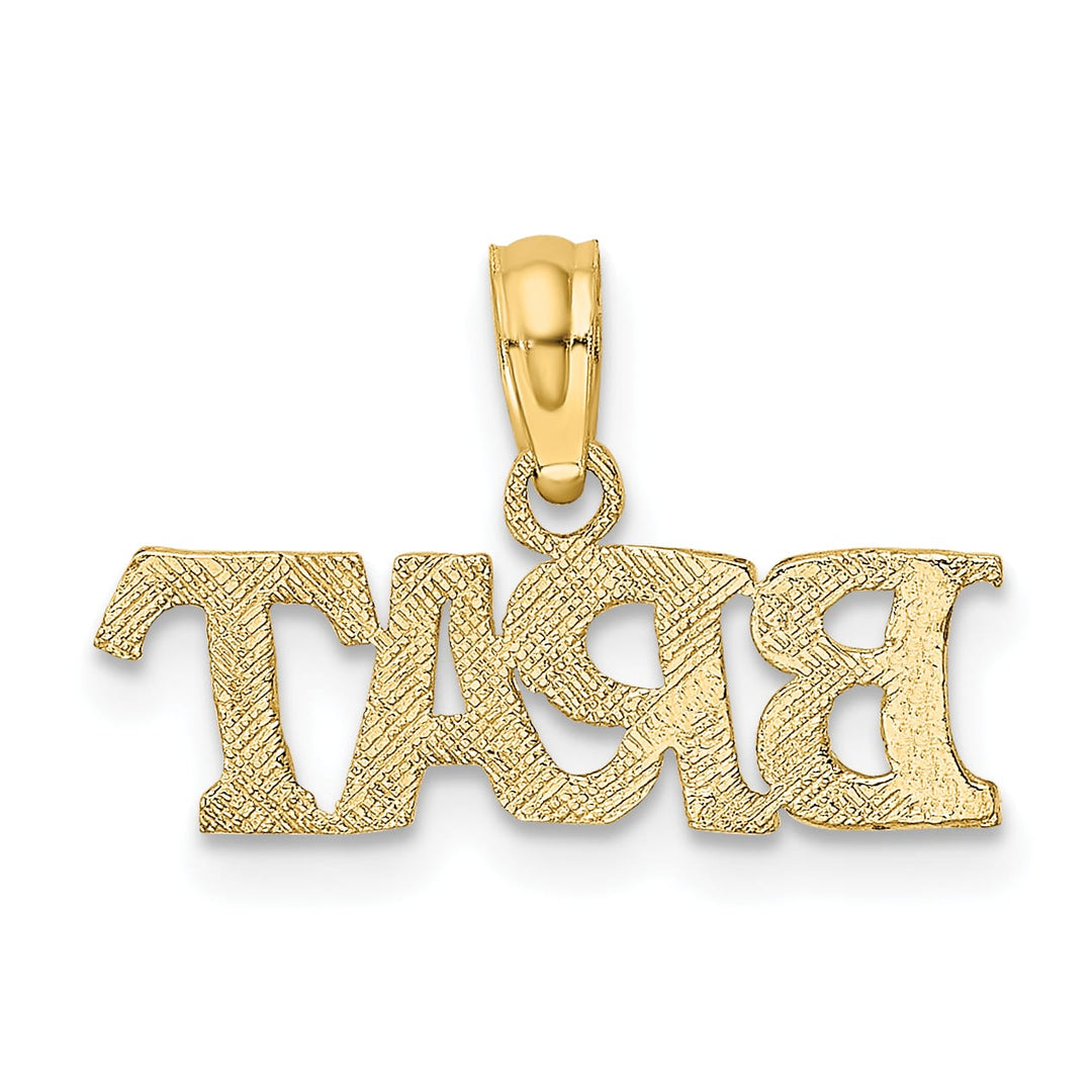 10K Yellow Gold Polished Brat Charm