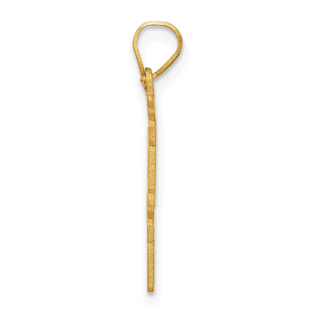 10K Yellow Gold Polished Extra Large 2026 Graduation Charm