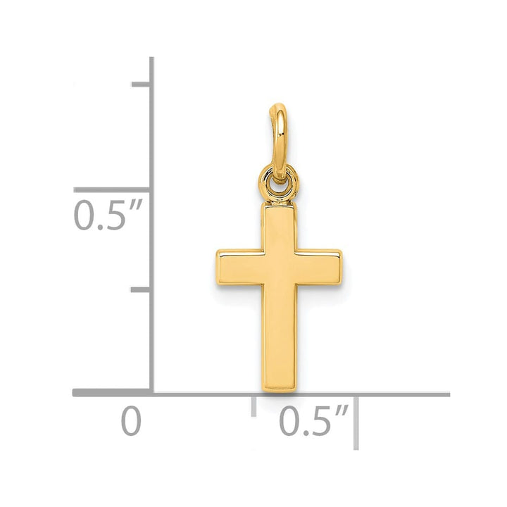 10K Yellow Gold Polished Extra Large Latin Cross Charm