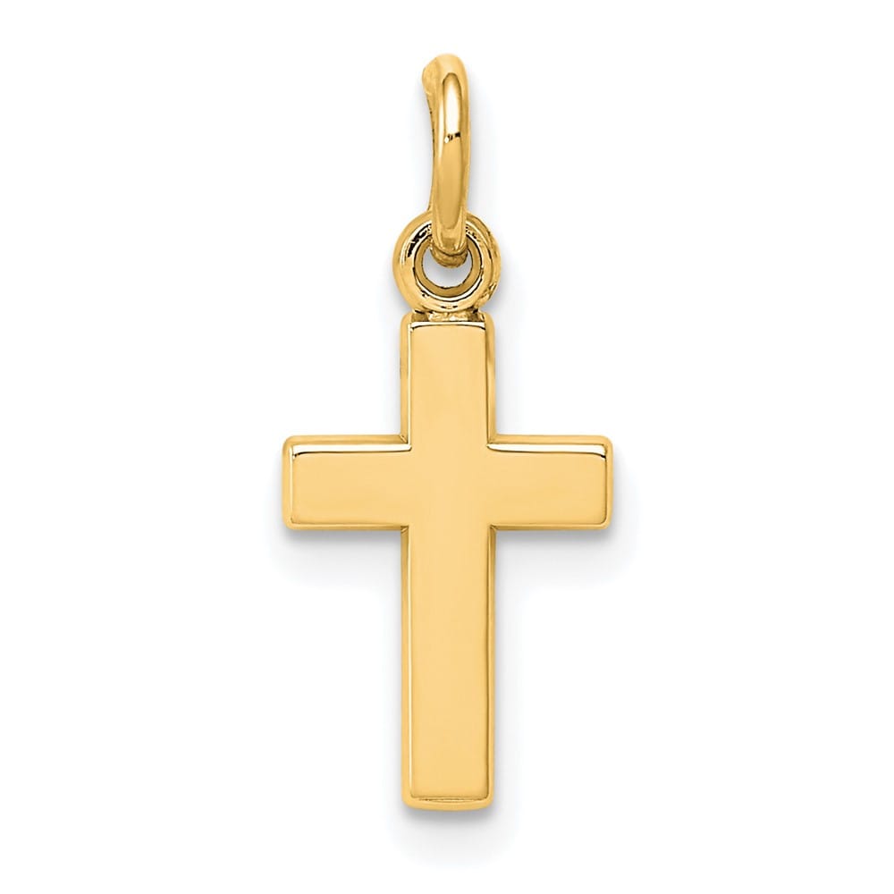10K Yellow Gold Polished Extra Large Latin Cross Charm