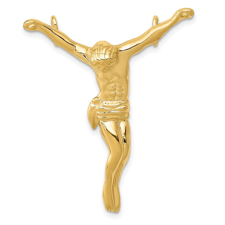 10K Yellow Gold Polished Large Corpus Chain Slide
