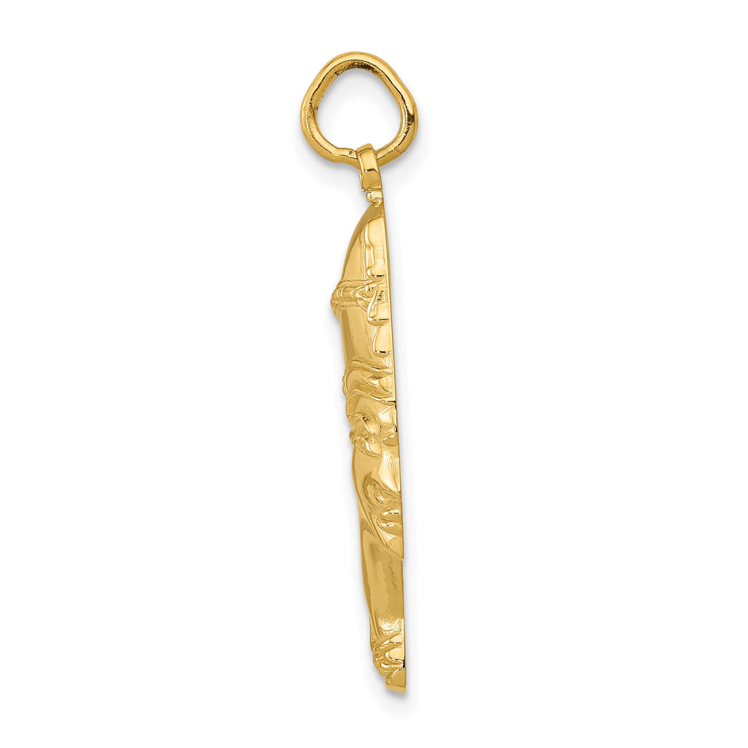 10K Yellow Gold Polished Nefertiti Charm