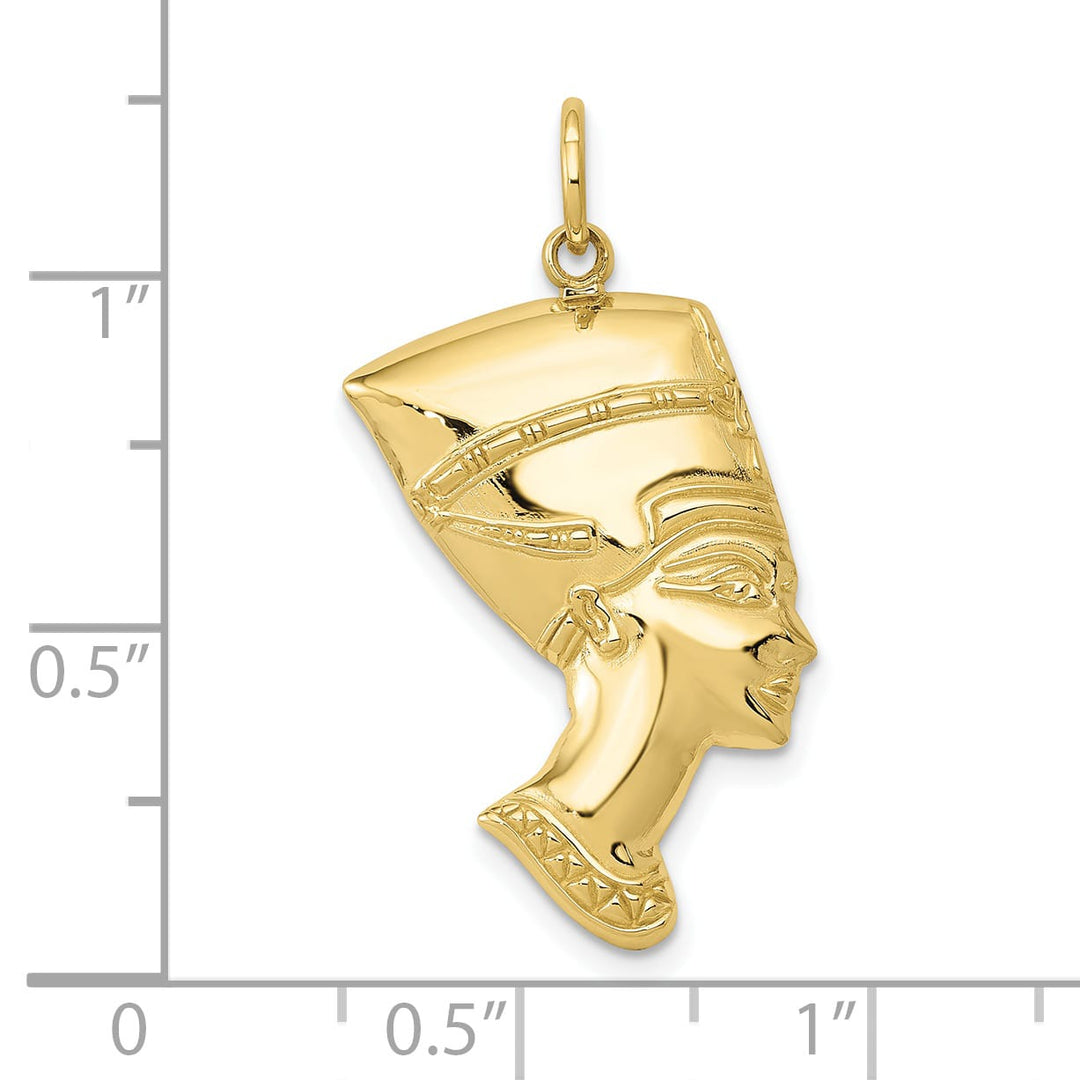 10K Yellow Gold Polished Nefertiti Charm