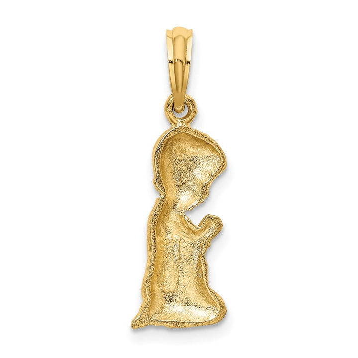 10K Yellow Gold Polished Praying Boy Charm
