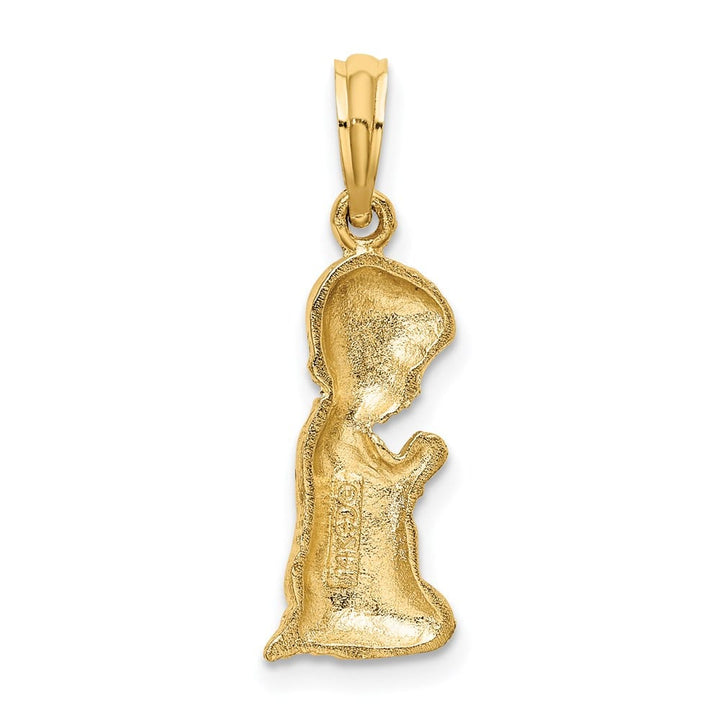 10K Yellow Gold Polished Praying Boy Charm