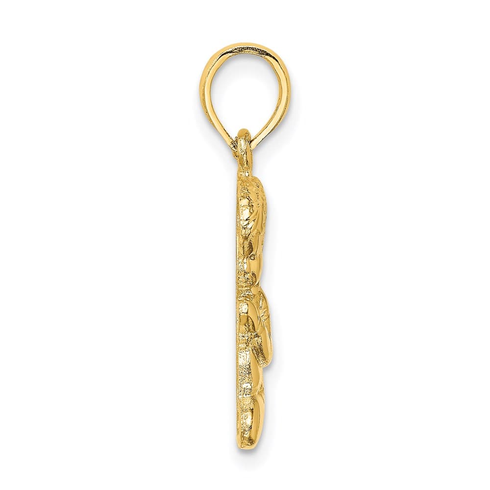 10K Yellow Gold Polished Praying Boy Charm