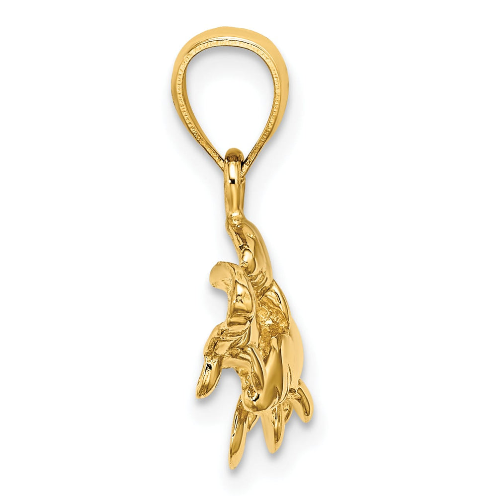 10K Yellow Gold Polished Triple Manatee Charm