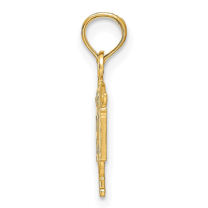 10K Yellow Gold Registered Nurse RN Pendant