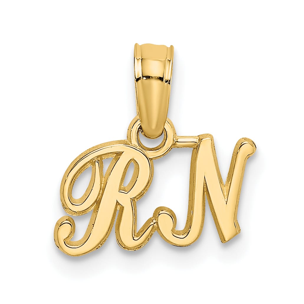 10K Yellow Gold RN Pendant