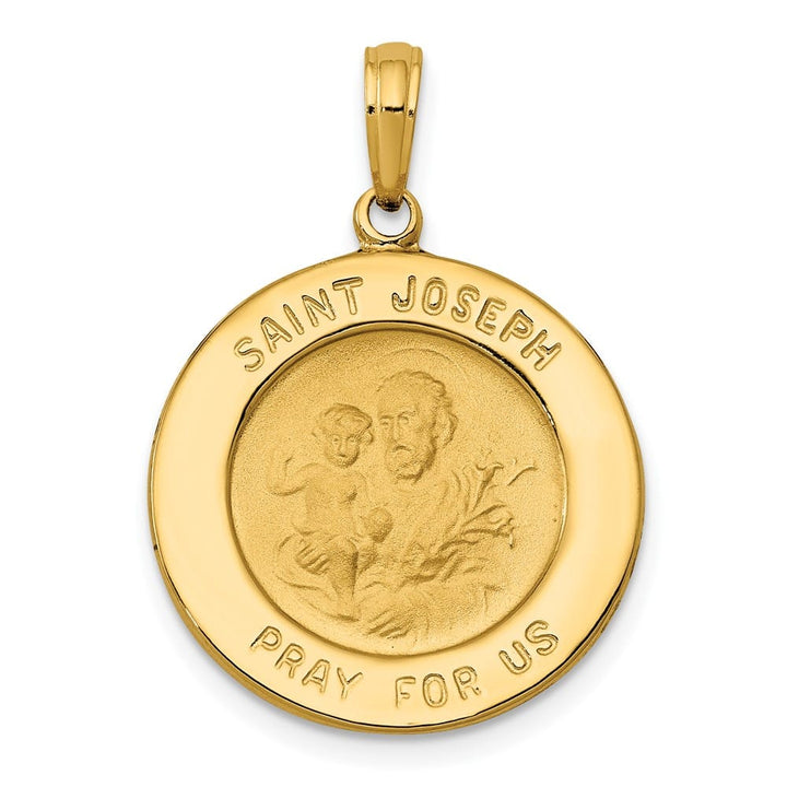 10K Yellow Gold Round St. Joseph 19.1 mm x 19.66 mm Medal